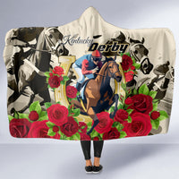 Kentucky Derby Hooded Blanket The Run for the Roses