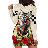 Kentucky Horse Racing Hoodie Dress The Run for the Roses - Wonder Print Shop