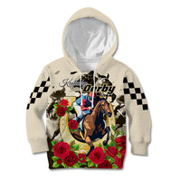 Kentucky Horse Racing Kid Hoodie The Run for the Roses - Wonder Print Shop
