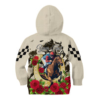 Kentucky Horse Racing Kid Hoodie The Run for the Roses - Wonder Print Shop