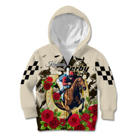 Kentucky Horse Racing Kid Hoodie The Run for the Roses - Wonder Print Shop