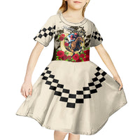 Kentucky Horse Racing Kid Short Sleeve Dress The Run for the Roses - Wonder Print Shop