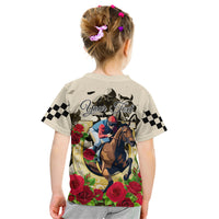 Kentucky Horse Racing Kid T Shirt The Run for the Roses - Wonder Print Shop