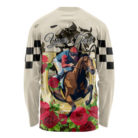 Kentucky Horse Racing Long Sleeve Shirt The Run for the Roses - Wonder Print Shop