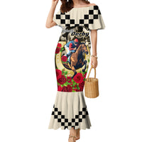 Kentucky Horse Racing Mermaid Dress The Run for the Roses - Wonder Print Shop