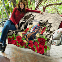 Kentucky Horse Racing Quilt The Run for the Roses - Wonder Print Shop