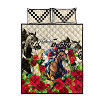 Kentucky Horse Racing Quilt Bed Set The Run for the Roses - Wonder Print Shop