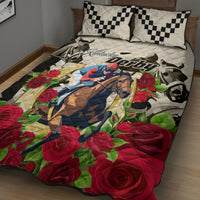 Kentucky Horse Racing Quilt Bed Set The Run for the Roses - Wonder Print Shop