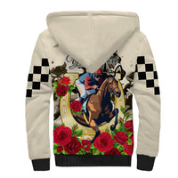 Kentucky Horse Racing Sherpa Hoodie The Run for the Roses - Wonder Print Shop