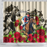 Kentucky Derby Shower Curtain The Run for the Roses