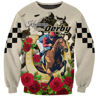 Kentucky Horse Racing Sweatshirt The Run for the Roses - Wonder Print Shop