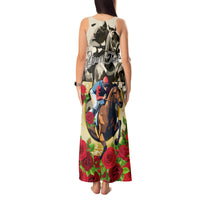 Kentucky Horse Racing Tank Maxi Dress The Run for the Roses - Wonder Print Shop