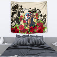 Kentucky Horse Racing Tapestry The Run for the Roses - Wonder Print Shop