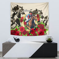 Kentucky Horse Racing Tapestry The Run for the Roses - Wonder Print Shop