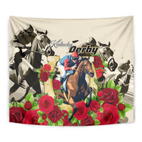 Kentucky Horse Racing Tapestry The Run for the Roses - Wonder Print Shop