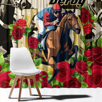 Kentucky Horse Racing Window Curtain The Run for the Roses - Wonder Print Shop