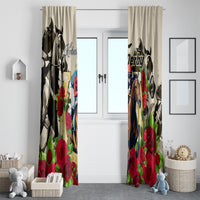 Kentucky Horse Racing Window Curtain The Run for the Roses - Wonder Print Shop