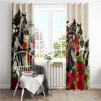 Kentucky Horse Racing Window Curtain The Run for the Roses - Wonder Print Shop