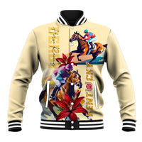 Kentucky Baseball Jacket Horse Racing Lily Stargazer - Wonder Print Shop