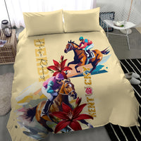 Kentucky Bedding Set Horse Racing Lily Stargazer - Wonder Print Shop