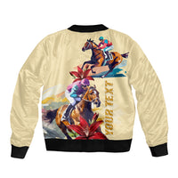 Kentucky Bomber Jacket Horse Racing Lily Stargazer - Wonder Print Shop