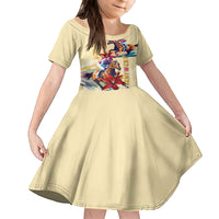 Kentucky Family Matching Off Shoulder Long Sleeve Dress and Hawaiian Shirt Horse Racing Lily Stargazer - Wonder Print Shop