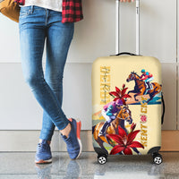 Kentucky Luggage Cover Horse Racing Lily Stargazer - Wonder Print Shop