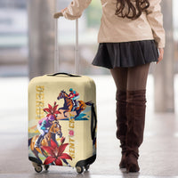 Kentucky Luggage Cover Horse Racing Lily Stargazer - Wonder Print Shop
