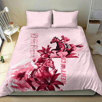 Kentucky Bedding Set Horse Racing Lily Stargazer Pink Version - Wonder Print Shop