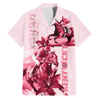 Kentucky Family Matching Mermaid Dress and Hawaiian Shirt Horse Racing Lily Stargazer Pink Version - Wonder Print Shop