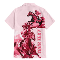 Kentucky Family Matching Mermaid Dress and Hawaiian Shirt Horse Racing Lily Stargazer Pink Version - Wonder Print Shop