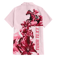 Kentucky Family Matching Tank Maxi Dress and Hawaiian Shirt Horse Racing Lily Stargazer Pink Version - Wonder Print Shop