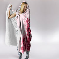 Kentucky Derby Hooded Blanket Horse Racing Lily Stargazer Pink Version