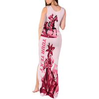 Kentucky Tank Maxi Dress Horse Racing Lily Stargazer Pink Version - Wonder Print Shop