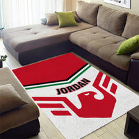 Jordan Football Area Rug The Chivalrous Go Champion - Wonder Print Shop