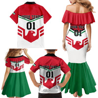 Jordan Football Family Matching Mermaid Dress and Hawaiian Shirt The Chivalrous Go Champion - Wonder Print Shop
