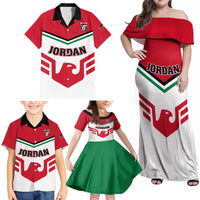 Jordan Football Family Matching Off Shoulder Maxi Dress and Hawaiian Shirt The Chivalrous Go Champion - Wonder Print Shop