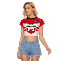 Jordan Football Raglan Cropped T Shirt The Chivalrous Go Champion - Wonder Print Shop