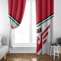 Jordan Football Window Curtain The Chivalrous Go Champion - Wonder Print Shop