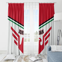Jordan Football Window Curtain The Chivalrous Go Champion - Wonder Print Shop