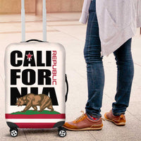 California Republic Luggage Cover Red Star The Bear Flag