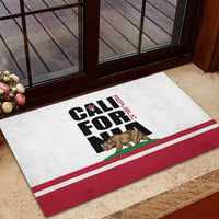California Republic Rubber Doormat Red Star The Bear Flag