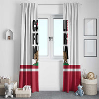 California Republic Window Curtain Red Star The Bear Flag
