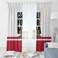 California Republic Window Curtain Red Star The Bear Flag