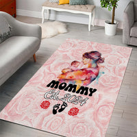 Happy Mother Day Area Rug Mommy Est 2024 - Wonder Print Shop