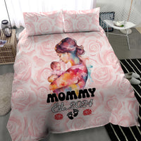 Happy Mother Day Bedding Set Mommy Est 2024 - Wonder Print Shop