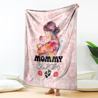 Happy Mother Day Blanket Mommy Est 2024