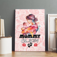 Happy Mother Day Canvas Wall Art Mommy Est 2024 - Wonder Print Shop