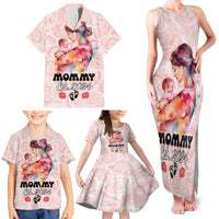 Happy Mother Day Family Matching Tank Maxi Dress and Hawaiian Shirt Mommy Est 2024 - Wonder Print Shop
