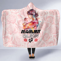 Happy Mother Day Hooded Blanket Mommy Est 2024